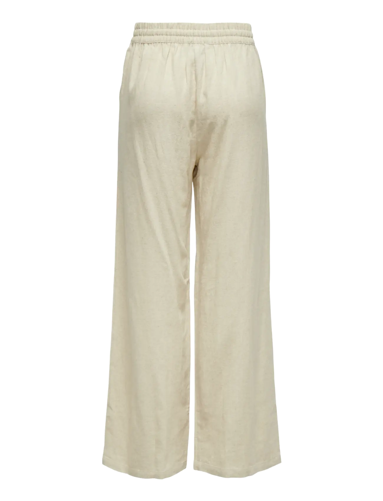 JDY - JDYSAY HW LINEN WIDE PANT WVN NOOS - pantalons en lin - oatmeal - 2