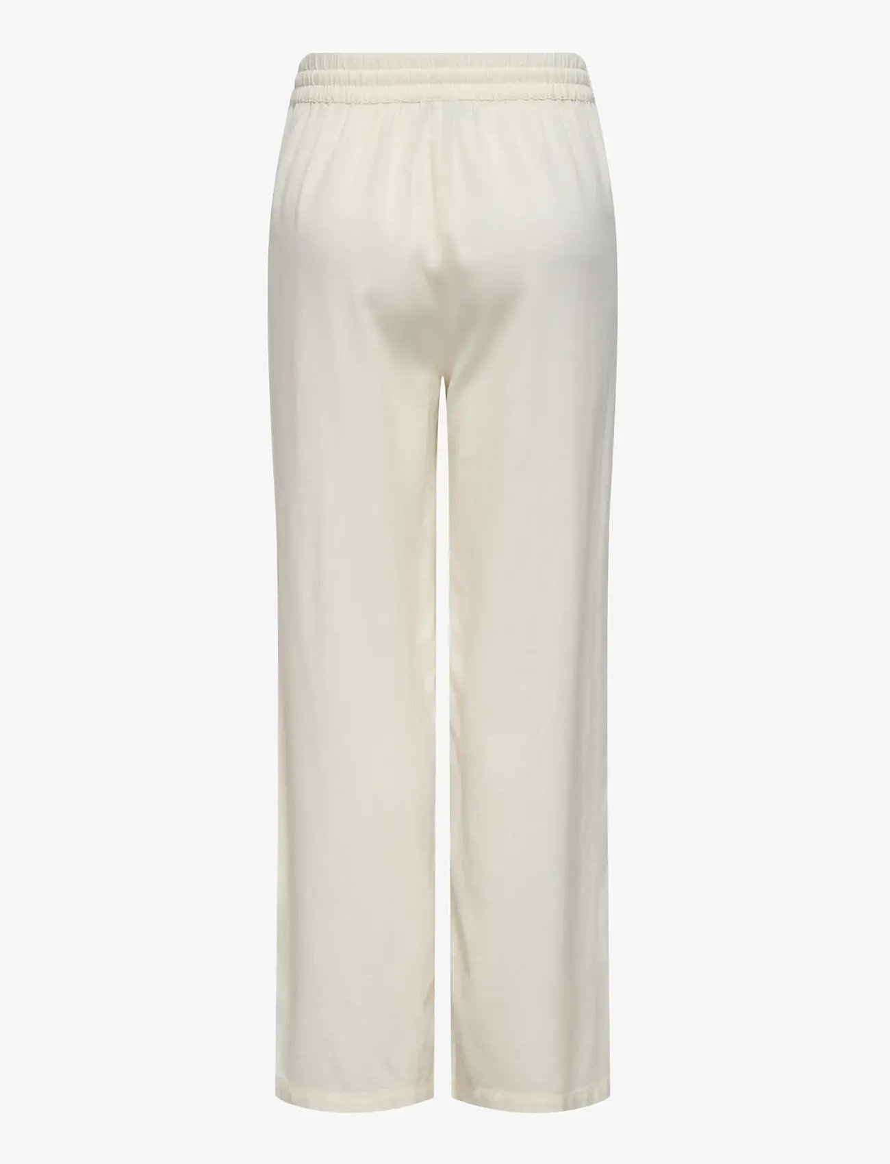 JDY - JDYSAY HW LINEN WIDE PANT WVN NOOS - linnebyxor - snow white - 2