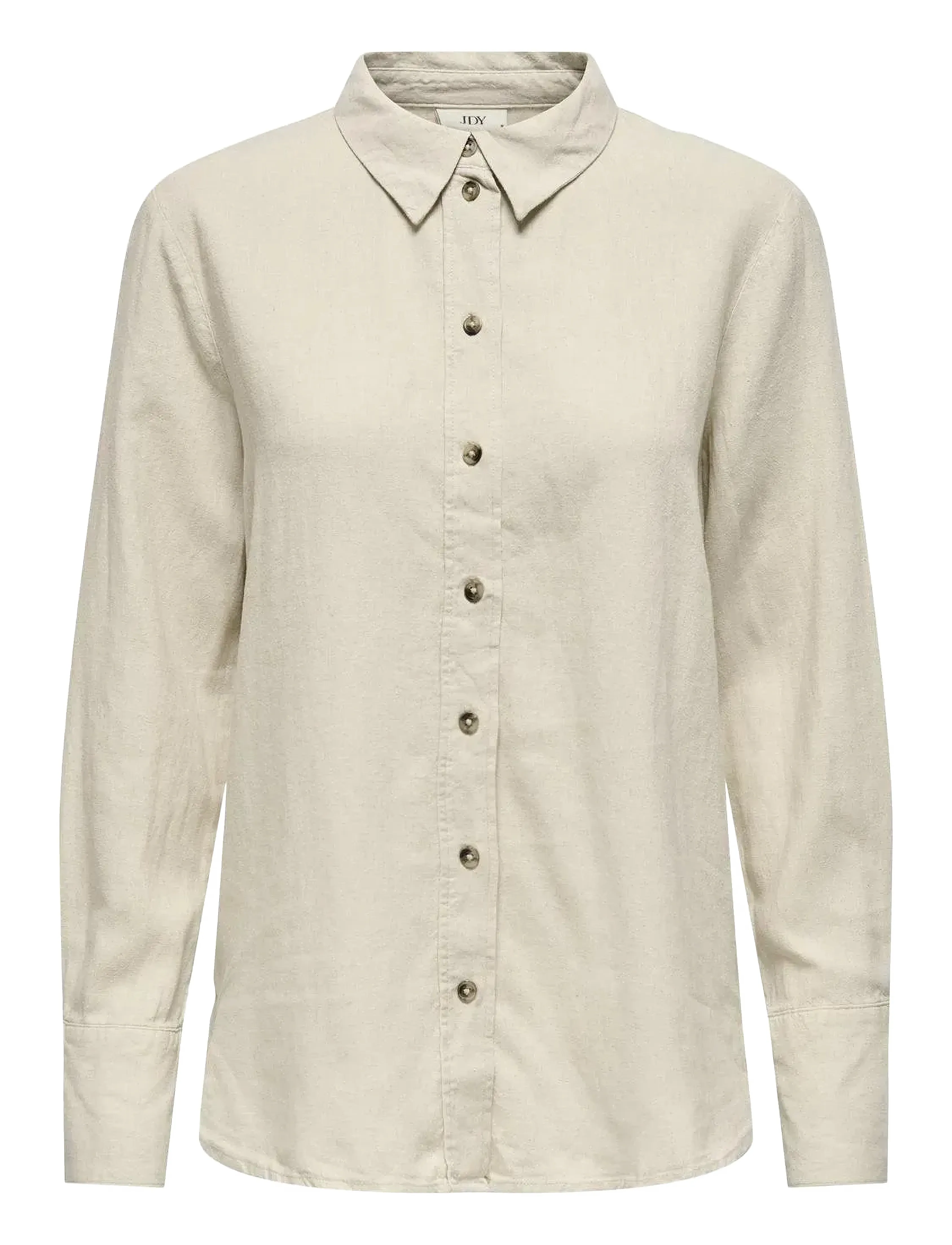 JDY JDYSAY L/S LINEN LOOSE SHIRT WVN NOOS - JDY - OATMEAL / beige