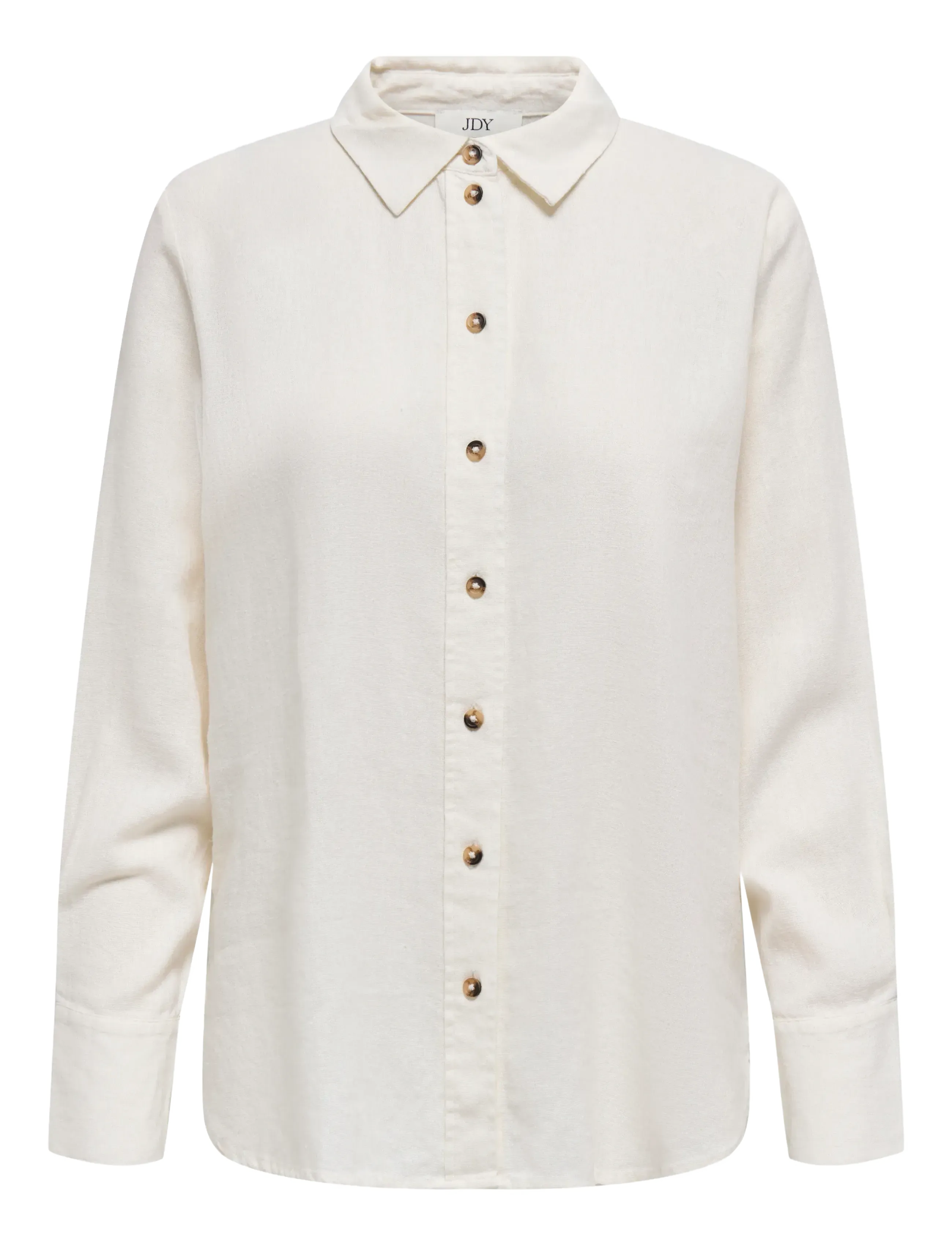 JDY JDYSAY L/S LINEN LOOSE SHIRT WVN NOOS - Transitional Layering - SNOW WHITE / white