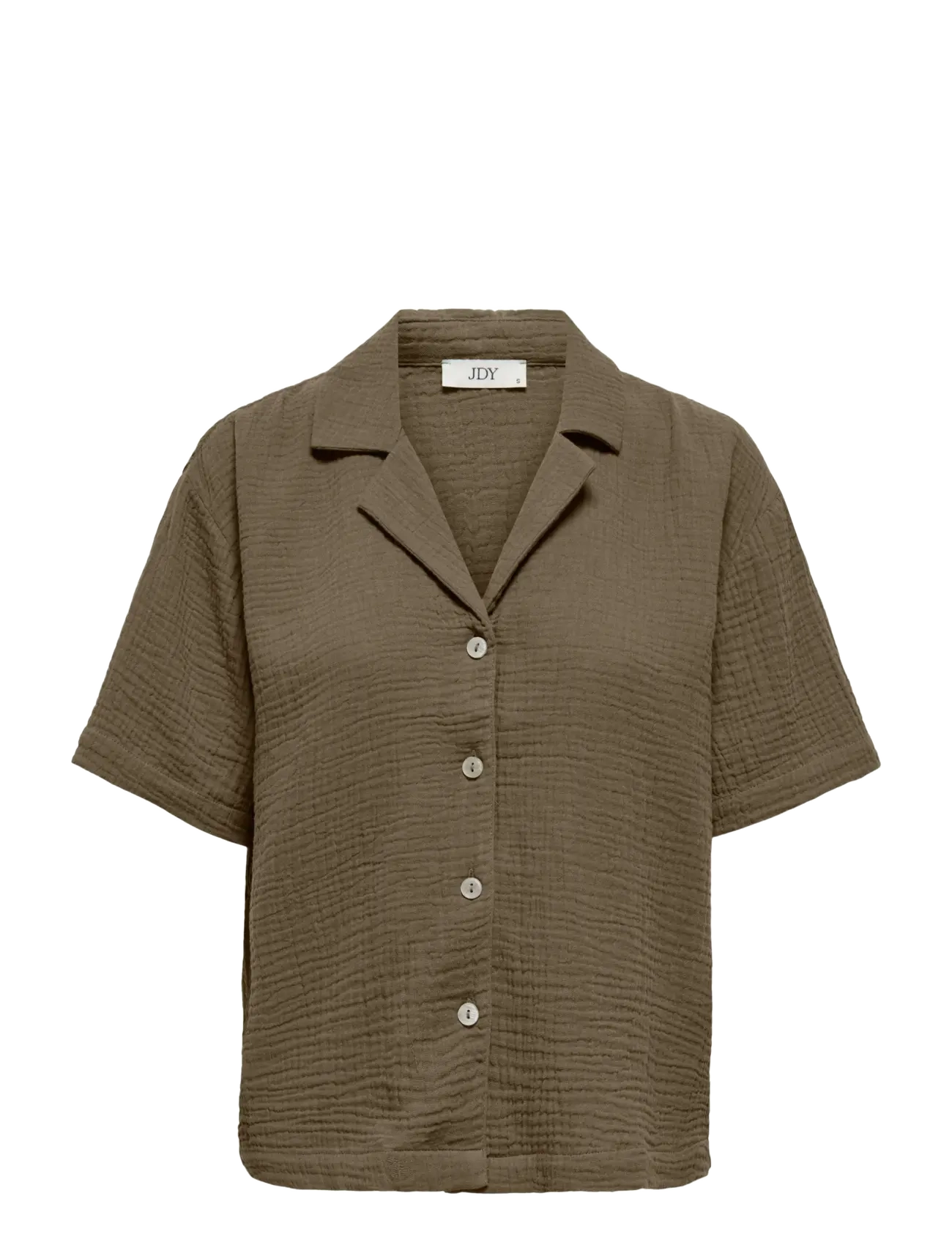 JDY JDYTHEIS LIFE 2/4 LOOSE SHIRT WVN NOOS - Clothing - CAPERS / brown