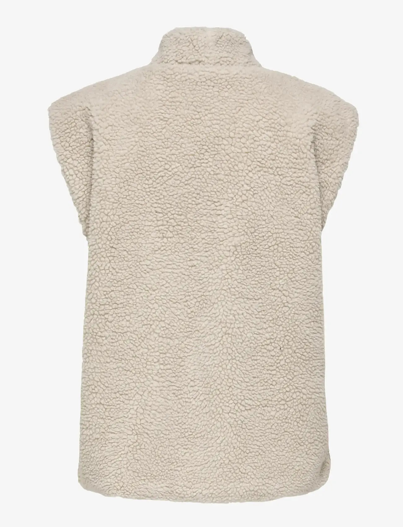 JDY - JDYBIRDY LIFE TEDDY OPEN VEST OTW NOOS - herbstliche kleidung - pumice stone - 1