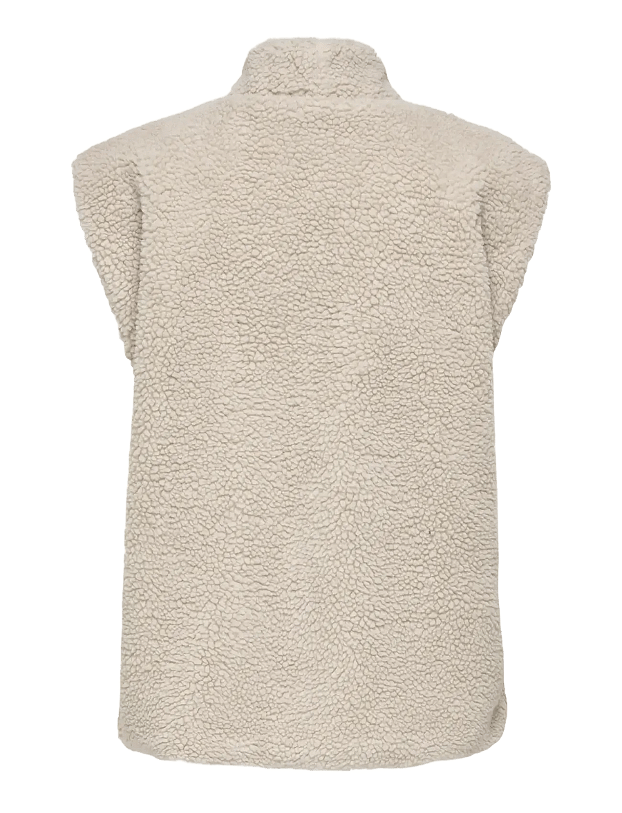 JDY - JDYBIRDY TEDDY OPEN VEST OTW NOOS - teddy-vestid - pumice stone - 2