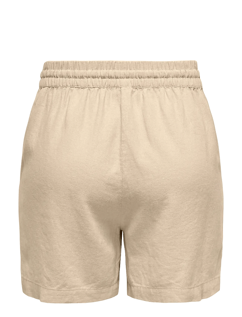 JDY - JDYSAY HW LINEN STRING SHORTS WVN NOOS - casual shorts - oatmeal - 2