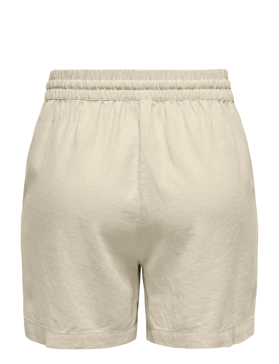 JDY - JDYSAY HW LINEN STRING SHORTS WVN NOOS - freizeitshorts - oatmeal - 2