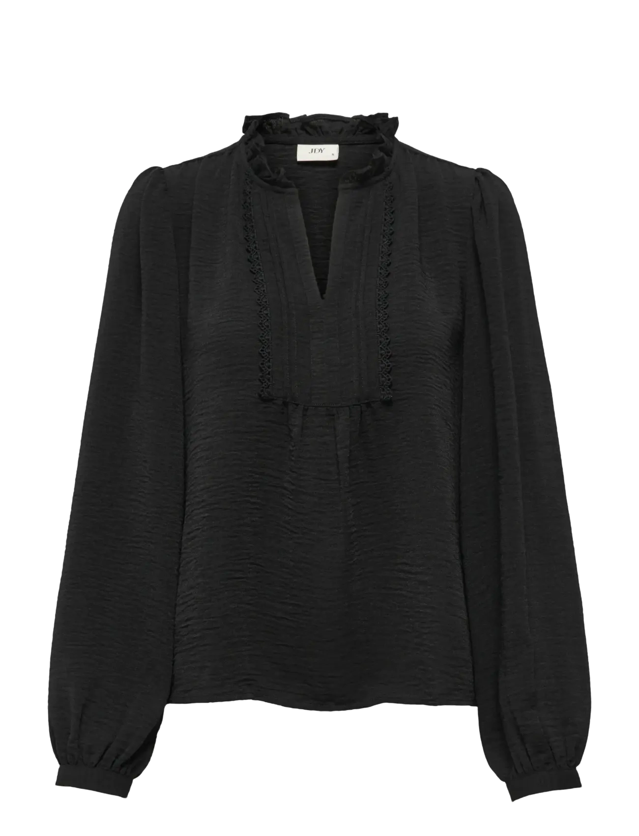 JDY JDYRACHEL LIFE L/S PINTUCK TOP WVN NOOS - Blusen & Hemden - BLACK / black