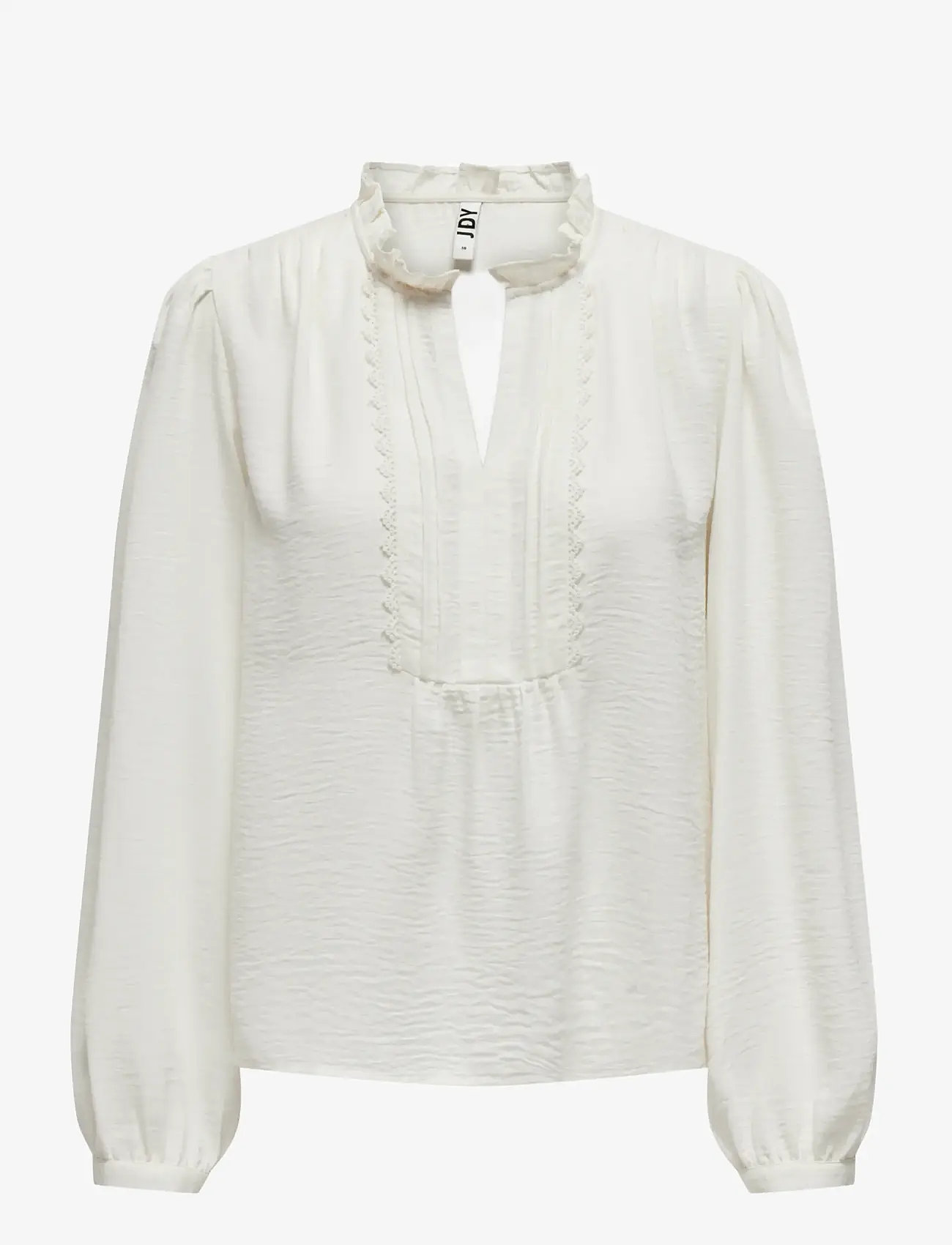 JDY - JDYRACHEL LIFE L/S PINTUCK TOP WVN NOOS - långärmade blusar - cloud dancer - 1