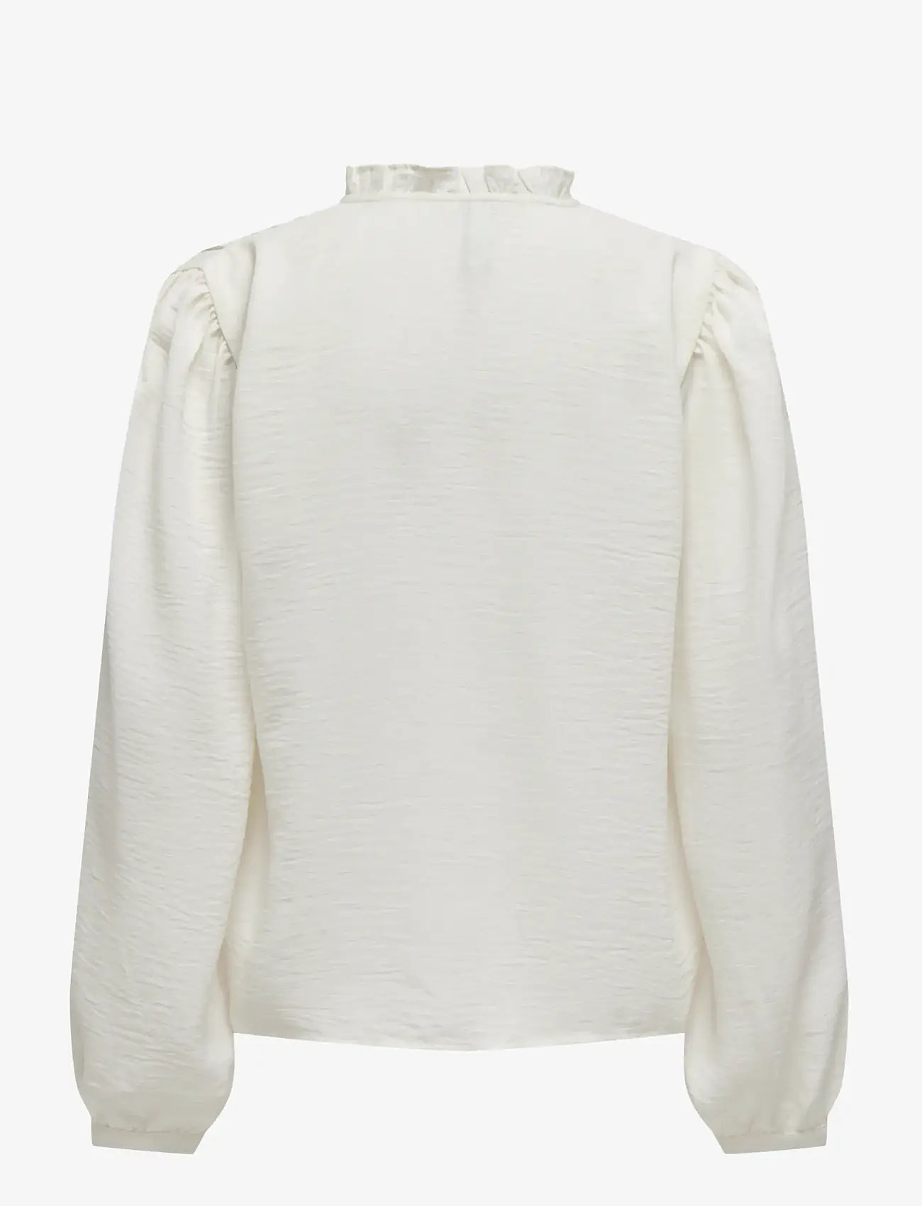 JDY - JDYRACHEL LIFE L/S PINTUCK TOP WVN NOOS - långärmade blusar - cloud dancer - 2