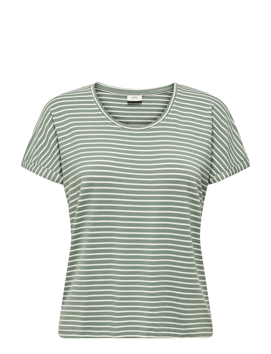 JDY - JDYSISSY S/S O-NECK TOP JRS NOOS - t-shirts - sea spray - 1