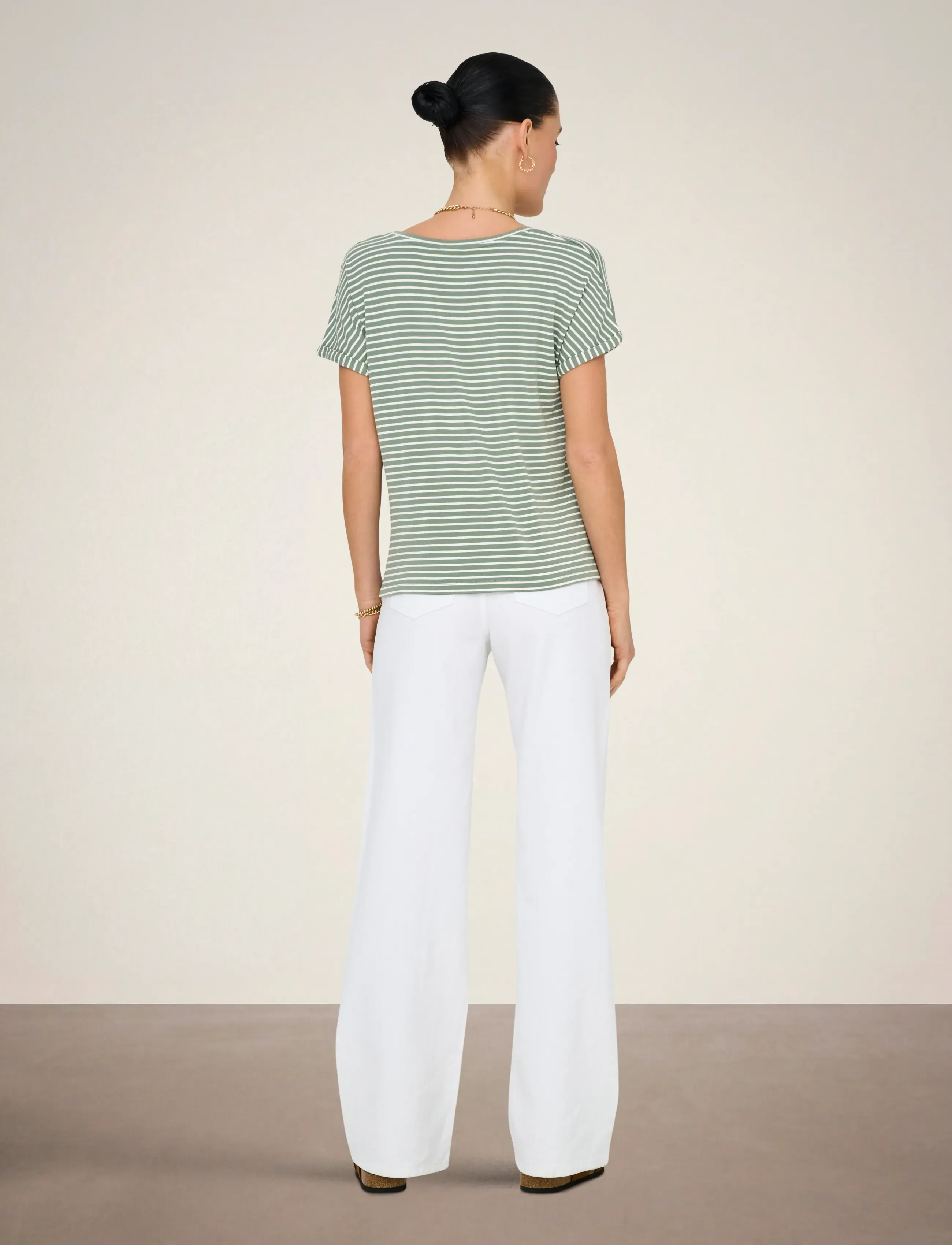 JDY - JDYSISSY S/S O-NECK TOP JRS NOOS - t-shirts - sea spray - 3