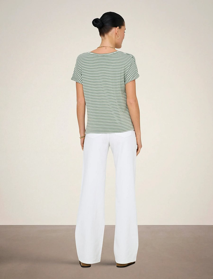 JDY - JDYSISSY S/S O-NECK TOP JRS NOOS - t-shirts - sea spray - 3