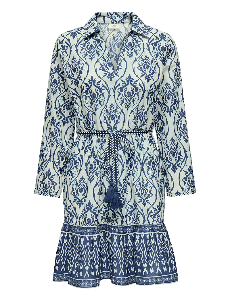 JDY - JDYANNA 7/8 DRESS WVN NOOS - skjortklänningar - cloud dancer - 1