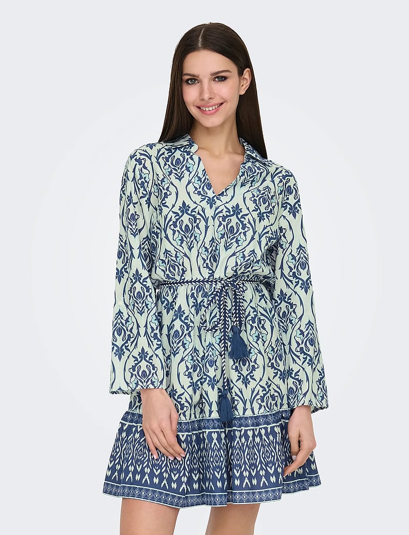 JDY - JDYANNA 7/8 DRESS WVN NOOS - skjortklänningar - cloud dancer - 0