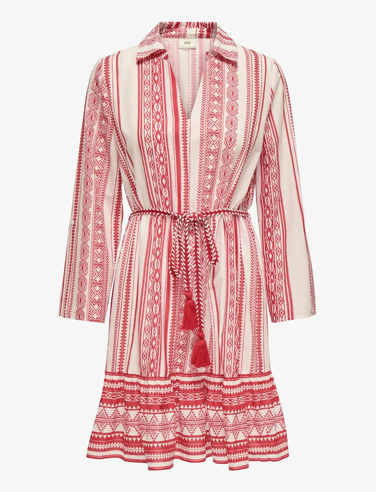 JDY - JDYANNA 7/8 DRESS WVN NOOS - skjortklänningar - cloud dancer - 1