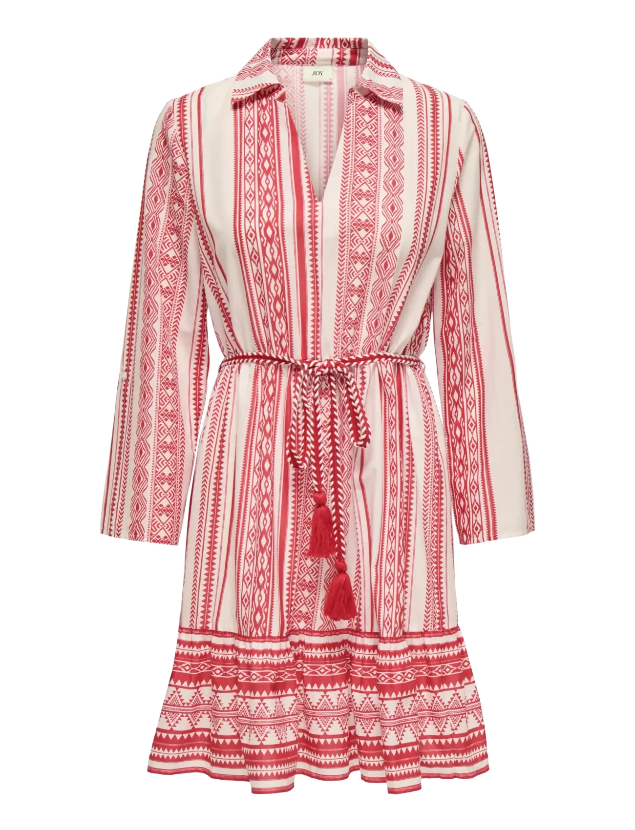 JDY JDYANNA 7/8 DRESS WVN NOOS - JDY - CLOUD DANCER / pink/rose