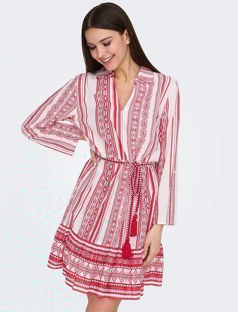 JDY - JDYANNA 7/8 DRESS WVN NOOS - skjortklänningar - cloud dancer - 5