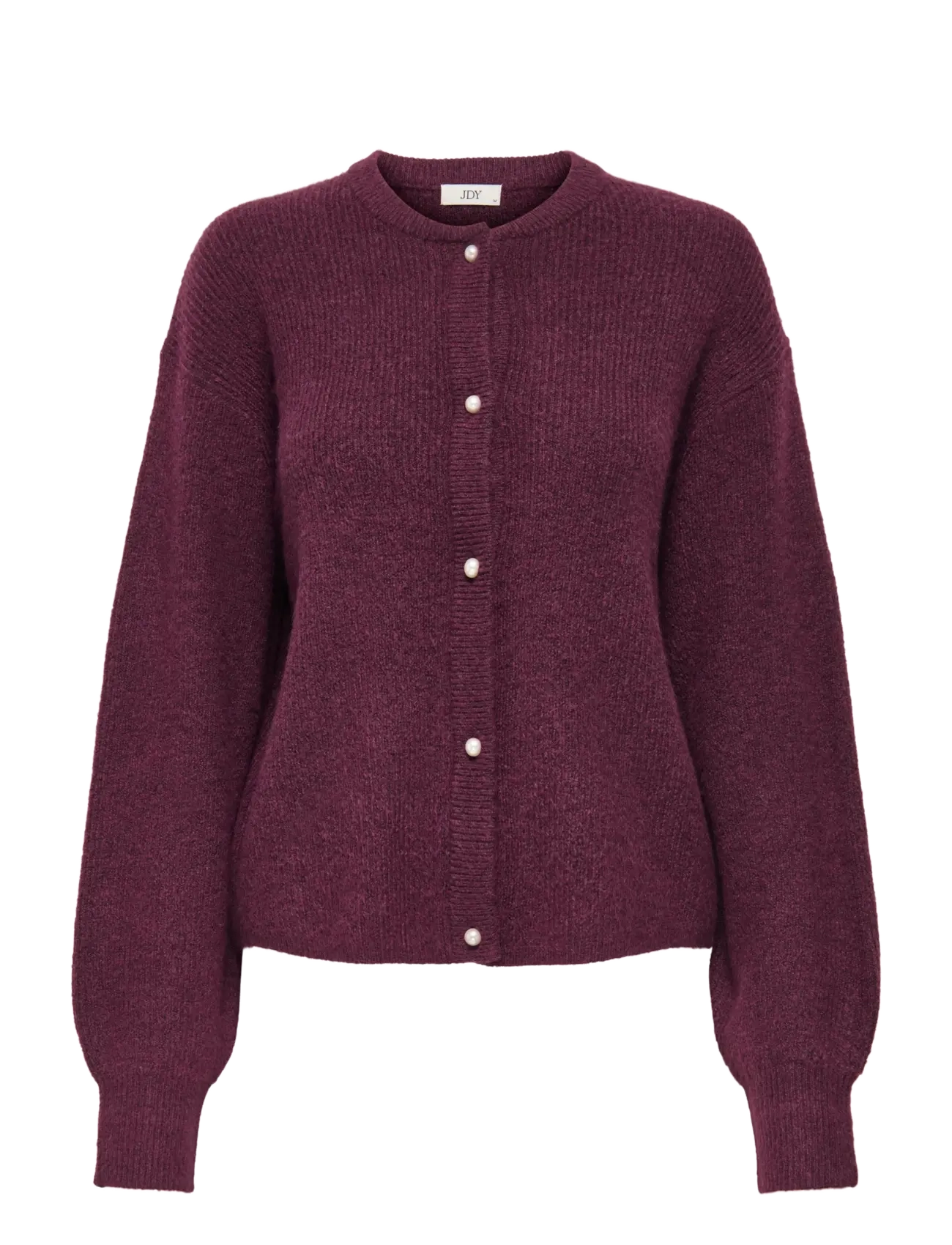 JDY JDYLUMI L/S BUTTON CARDIGA KNT NOOS - Kläder - FIG / burgundy