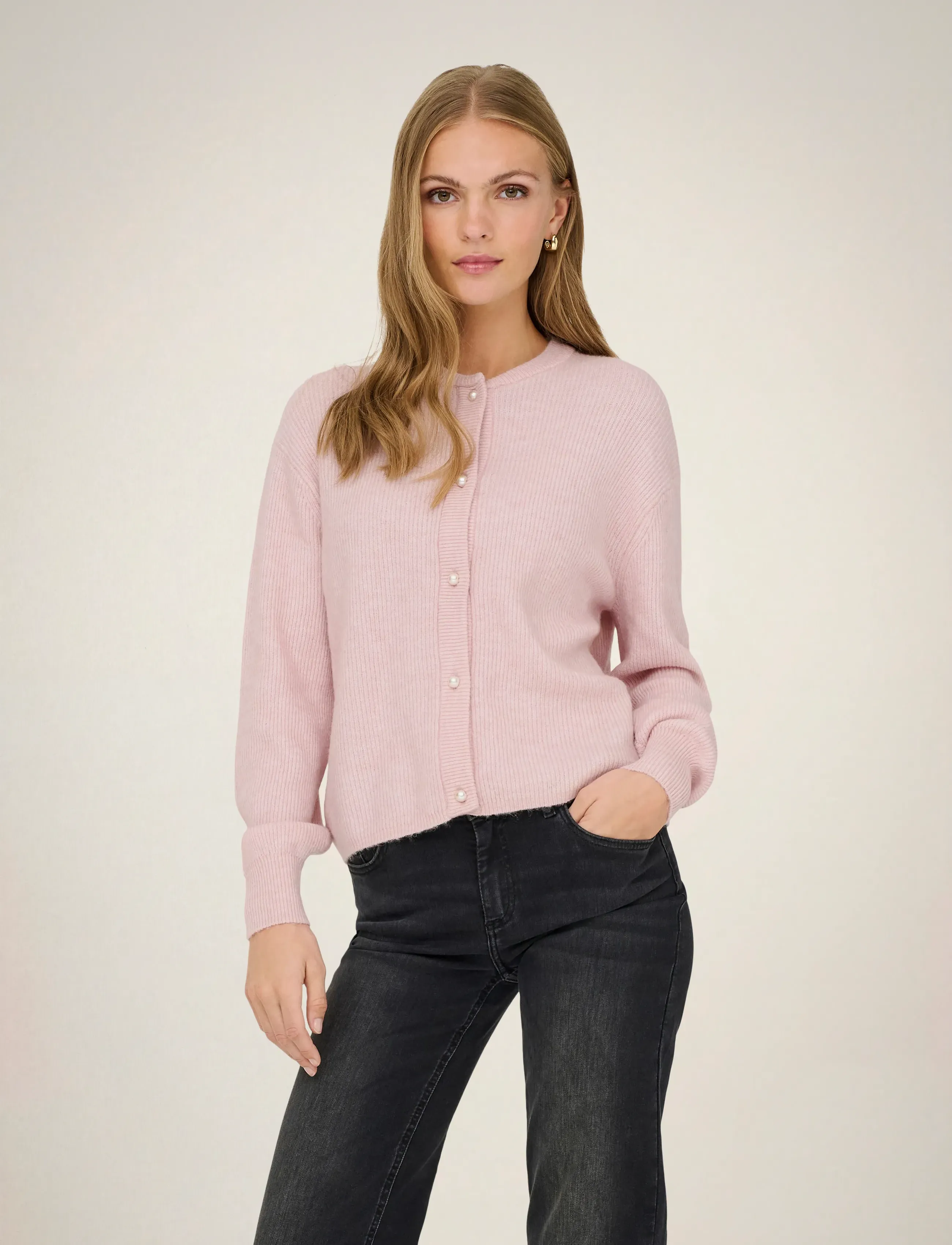 JDY Jdylumi L/S Button Cardiga Knt Noos, L, Purple, Strik > Cardigans, Dame