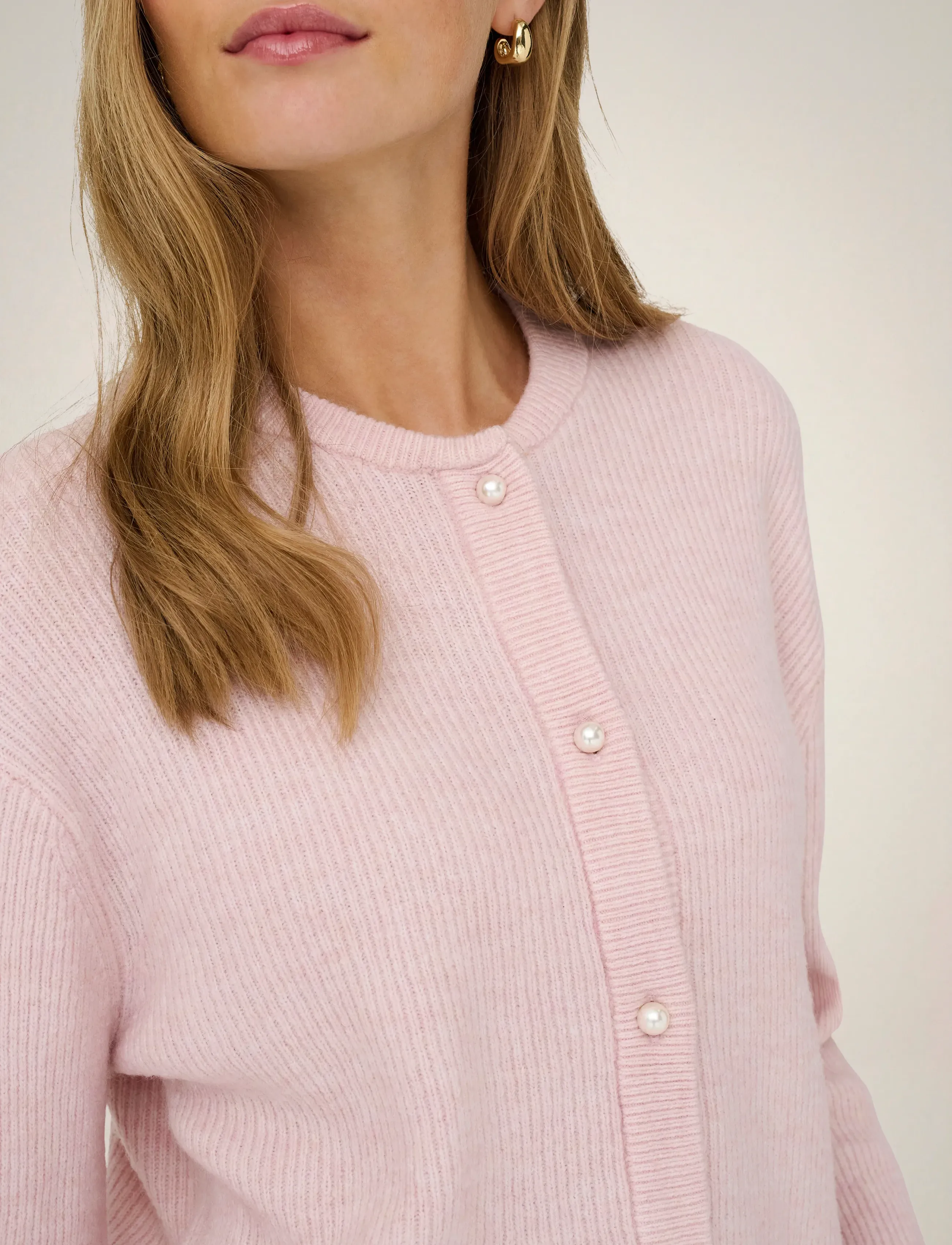JDY JDYLUMI L/S BUTTON CARDIGA KNT NOOS - Naistele - LIGHT LILAC / pink/rose