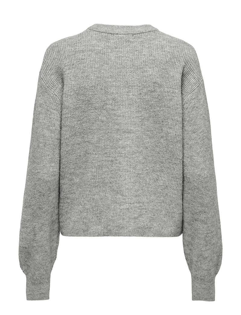 JDY - JDYLUMI LIFE L/S BUTTON CARDIGA KNT NOOS - cardigans - medium grey melange - 2