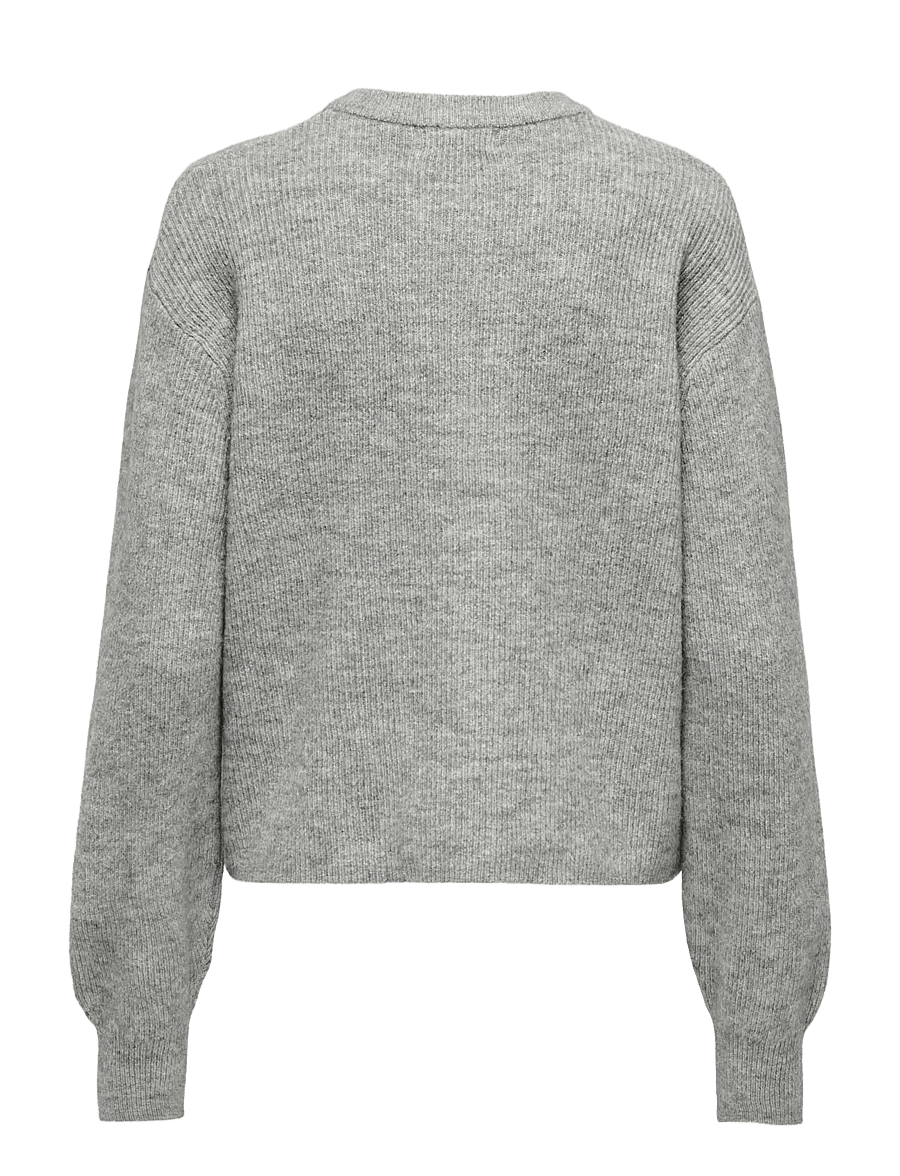 JDY - JDYLUMI L/S BUTTON CARDIGA KNT NOOS - cardigans - medium grey melange - 2