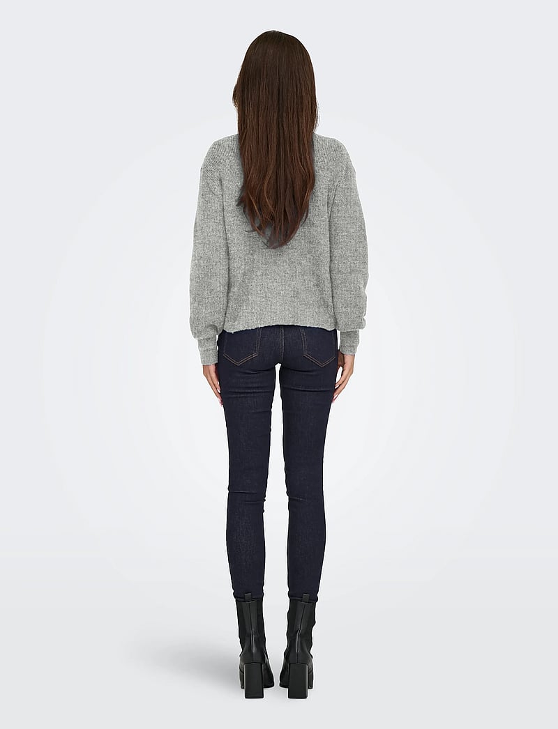 JDY - JDYLUMI LIFE L/S BUTTON CARDIGA KNT NOOS - cardigans - medium grey melange - 3