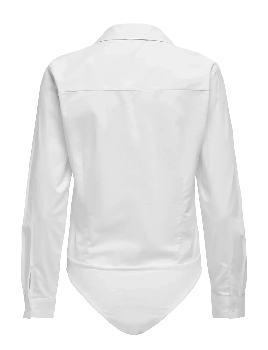 JDY - JDYMIO L/S BODYSTOCKING WVN NOOS - white - 2