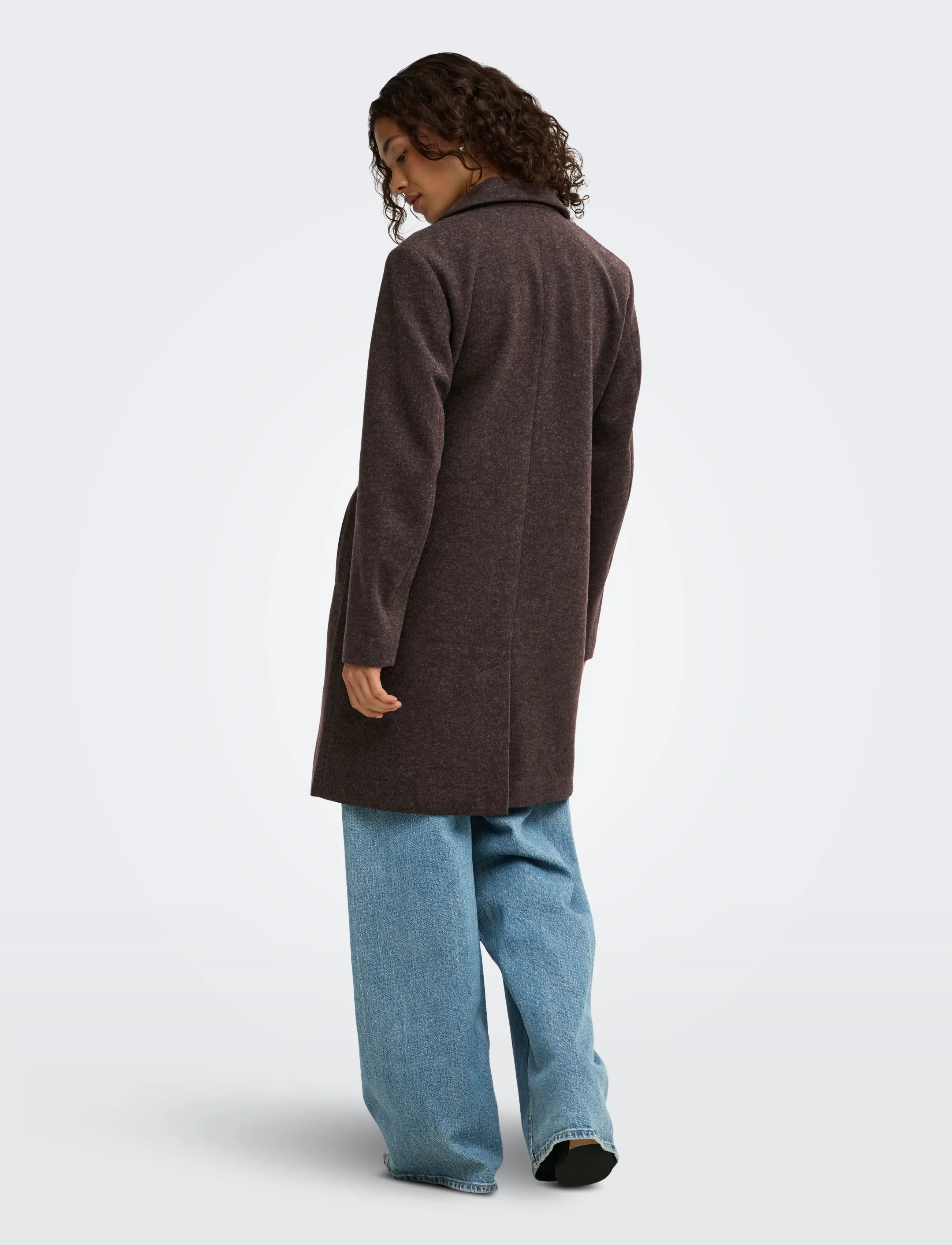 JDY - JDYECHO COAT OTW NOOS - vinterjackor - chocolate torte - 3