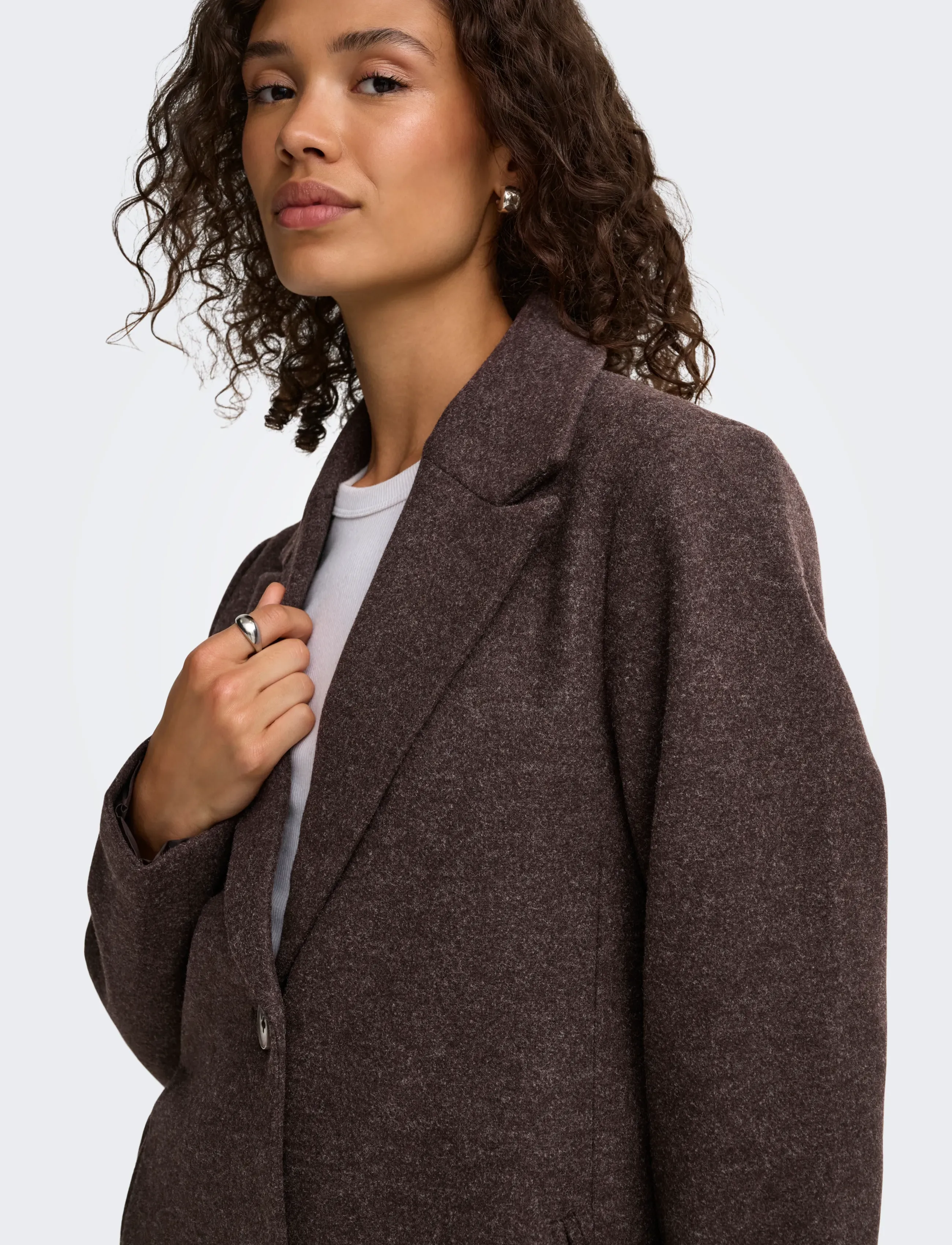 JDY - JDYECHO COAT OTW NOOS - wintermäntel - chocolate torte - 5