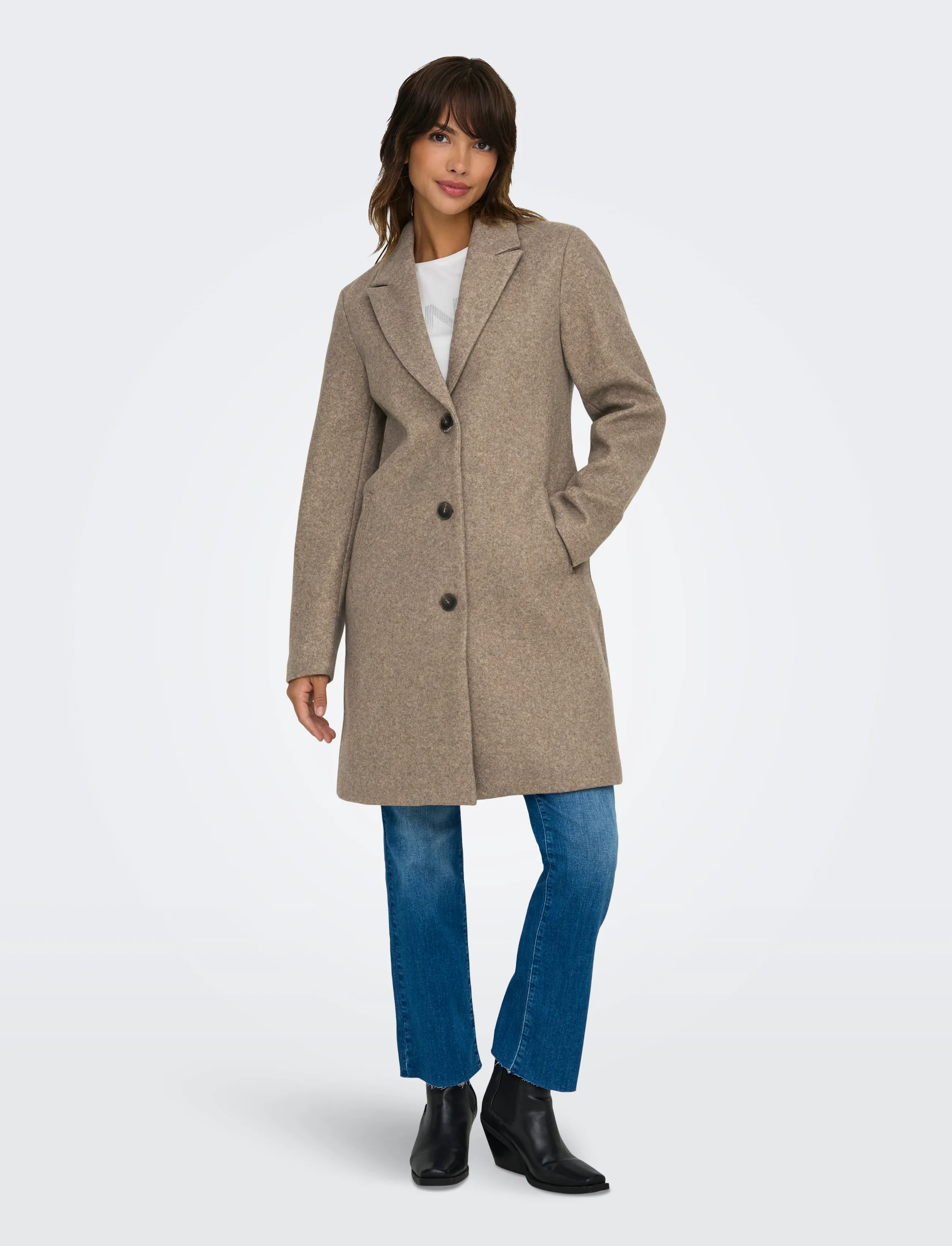 JDY JDYECHO COAT OTW NOOS - Frakker - NATURE / beige