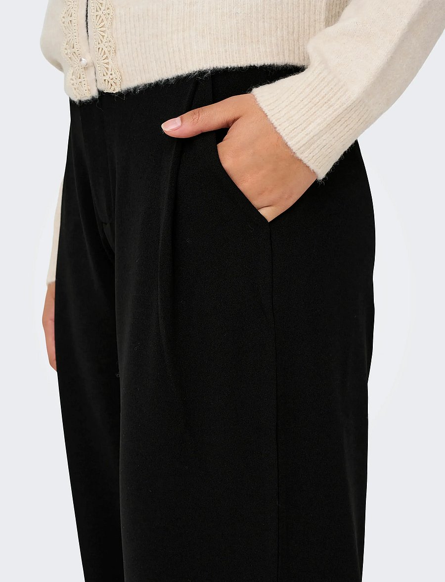 JDY - JDYGEGGO LIFE OCCASION PANT JRS NOOS - bukser med lige ben - black - 4