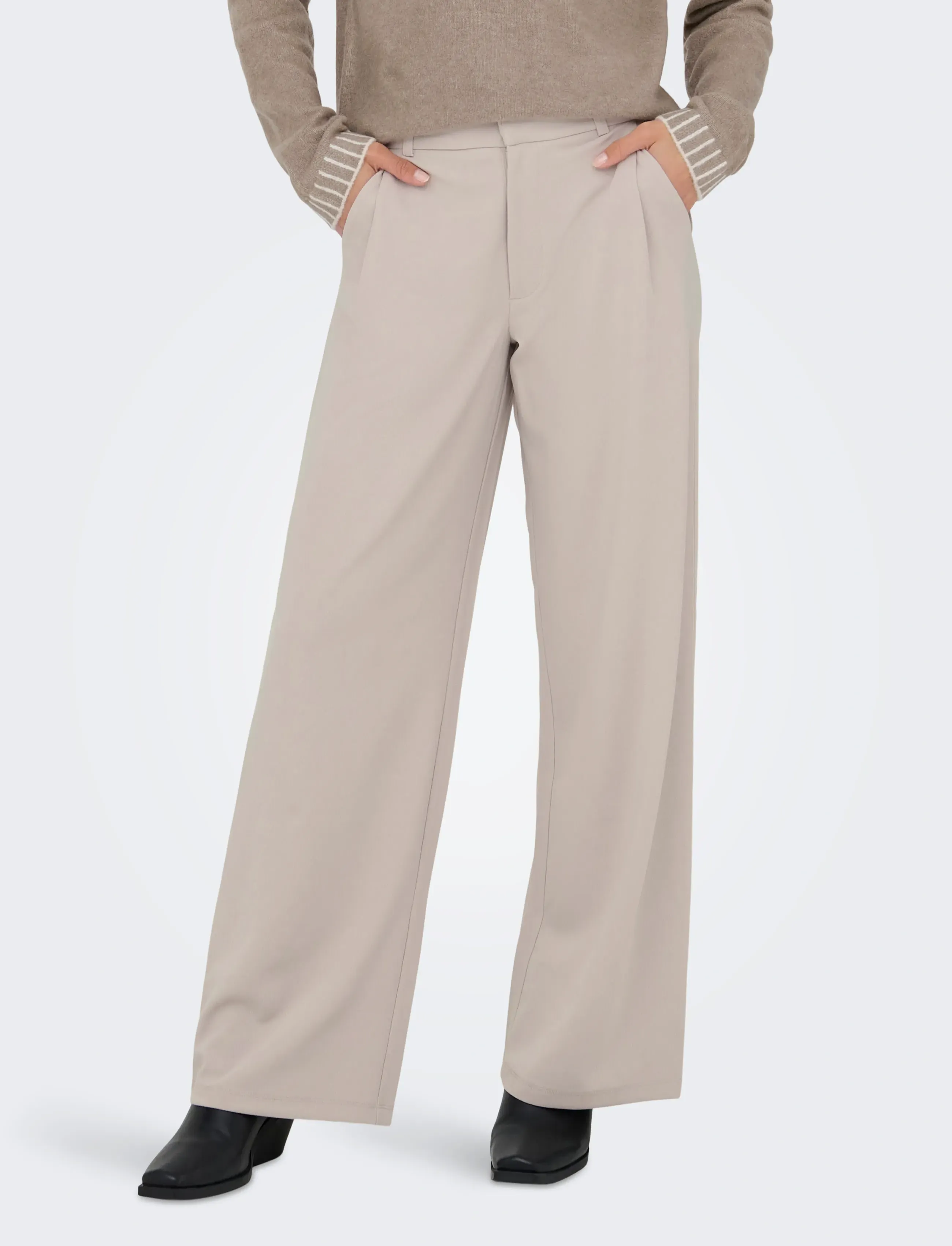JDY Jdygeggo Life Occasion Pant Jrs Noos, S x 32, Grey, Bukser > Lige Ben, Dame