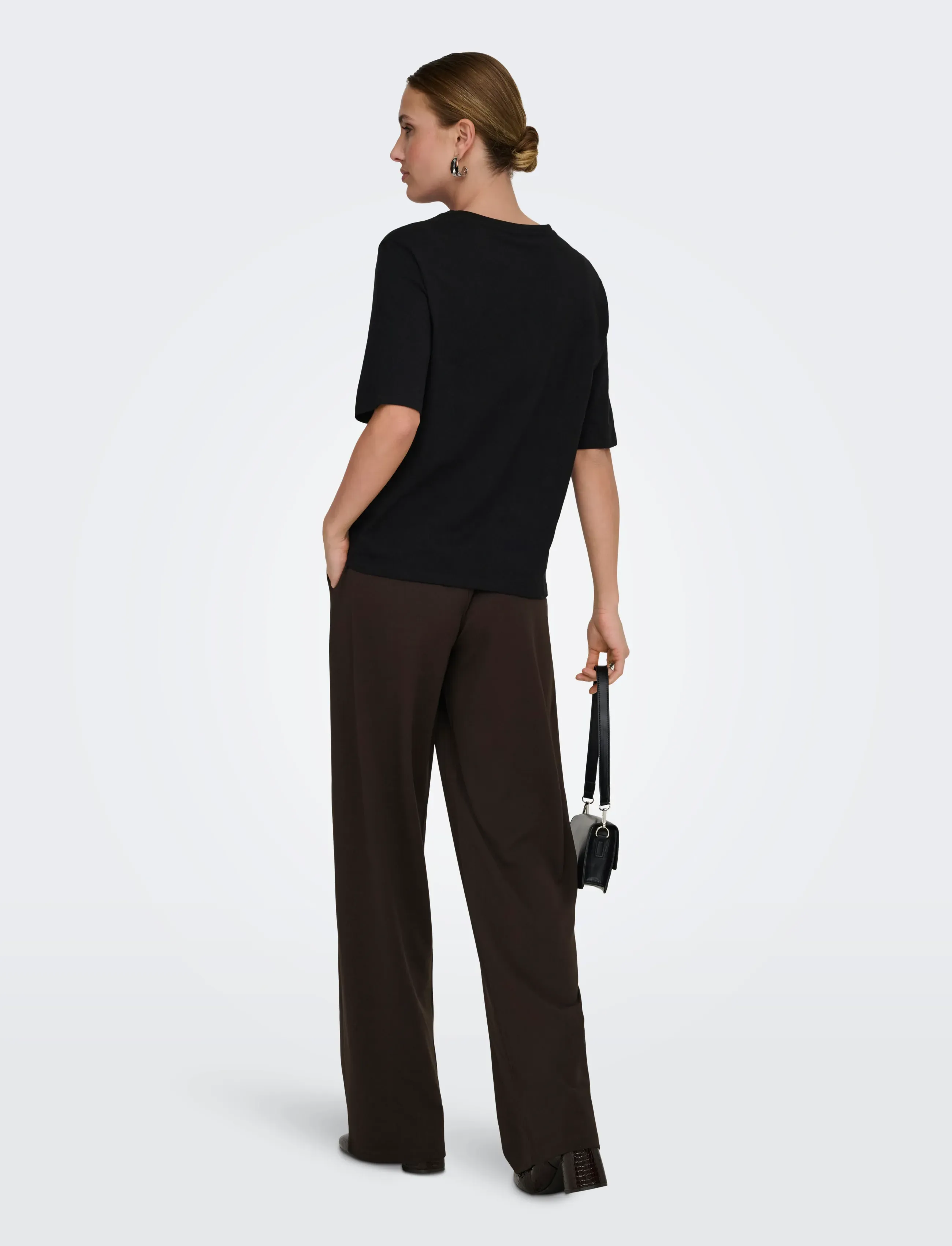 JDY - JDYGEGGO LIFE OCCASION PANT JRS NOOS - bukser med lige ben - chocolate torte - 3