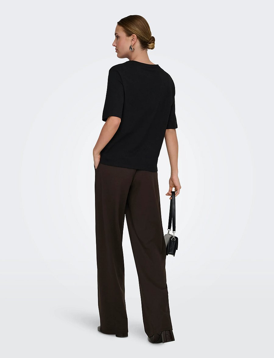 JDY - JDYGEGGO LIFE OCCASION PANT JRS NOOS - bukser med lige ben - chocolate torte - 3