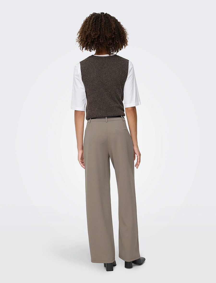 JDY - JDYGEGGO LIFE OCCASION PANT JRS NOOS - pantalons droits - driftwood - 3