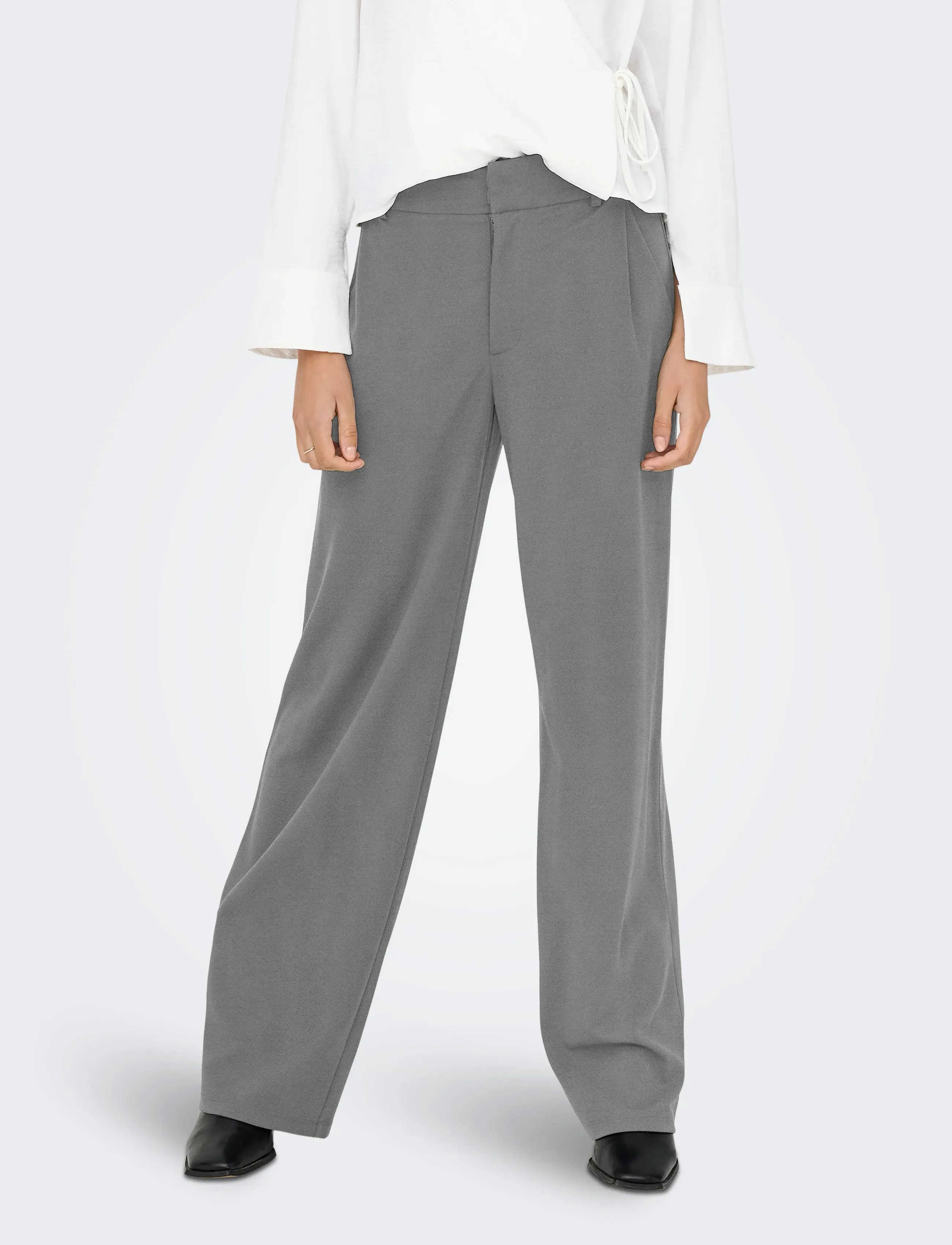 JDY Jdygeggo Life Occasion Pant Jrs Noos, XL x 32, Grey, Bukser > Lige Ben, Dame