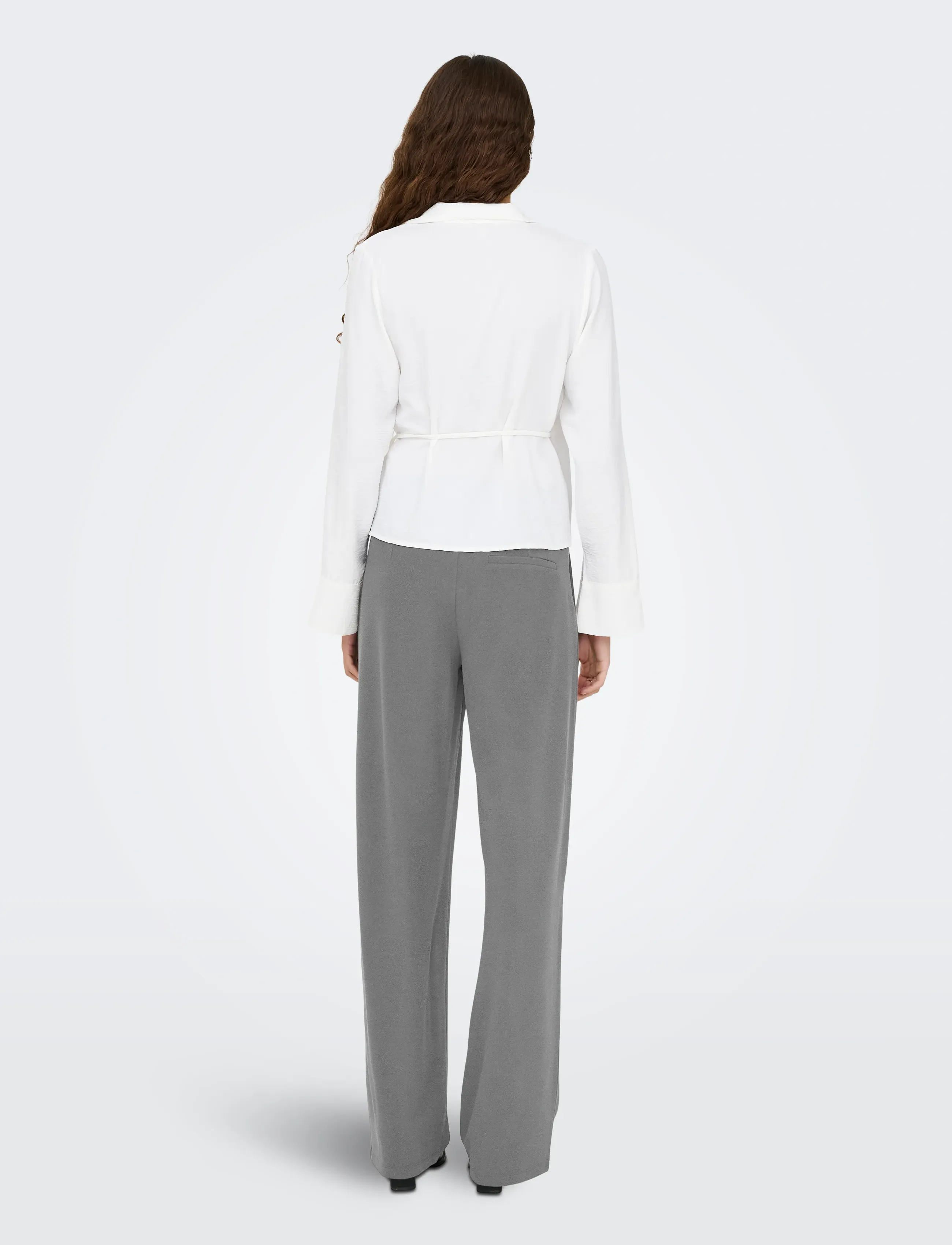 JDY - JDYGEGGO LIFE OCCASION PANT JRS NOOS - bukser med lige ben - medium grey melange - 3