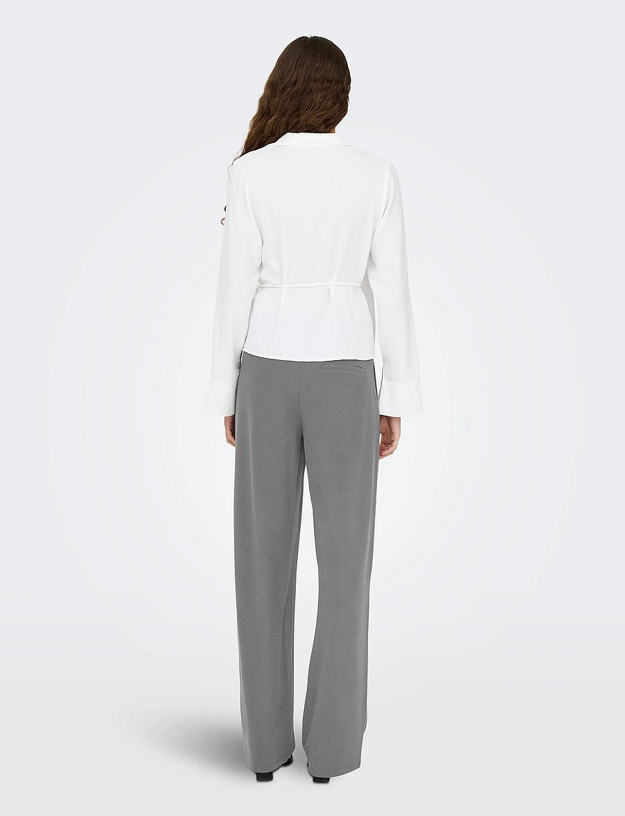 JDY - JDYGEGGO LIFE OCCASION PANT JRS NOOS - bukser med lige ben - medium grey melange - 3