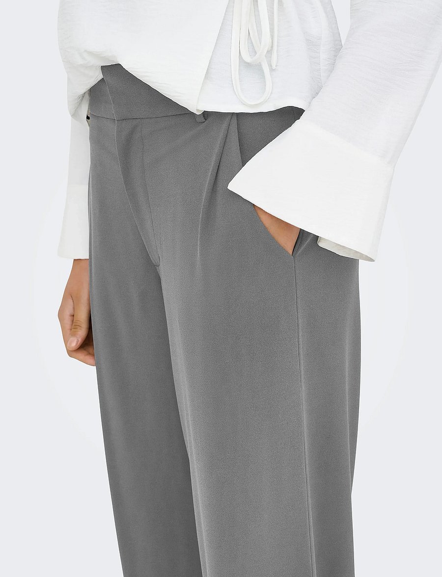 JDY - JDYGEGGO LIFE OCCASION PANT JRS NOOS - bukser med lige ben - medium grey melange - 4