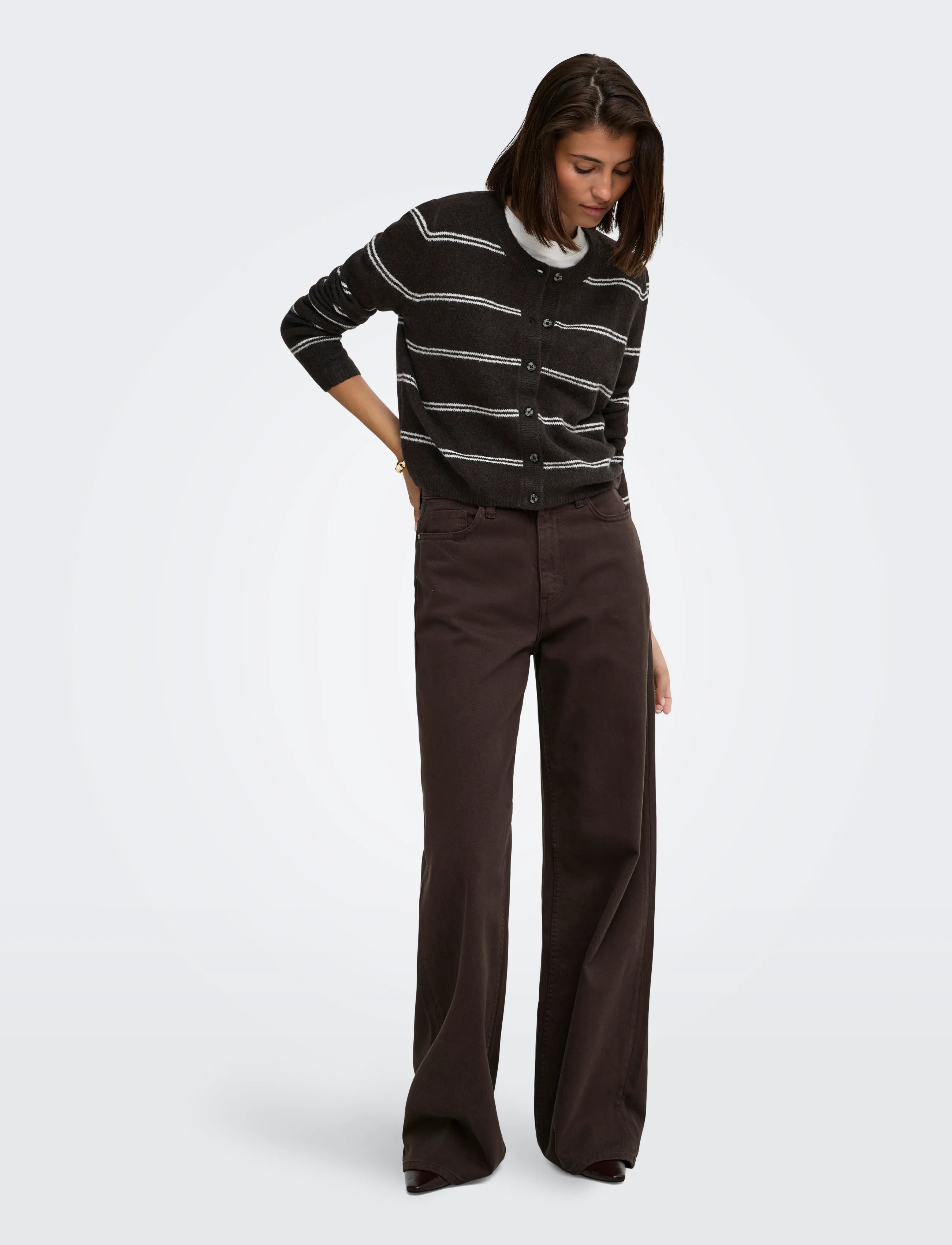 JDY - JDYCHLOE L/S CARDIGAN KNT NOOS - sügisesed riided - chocolate torte - 4