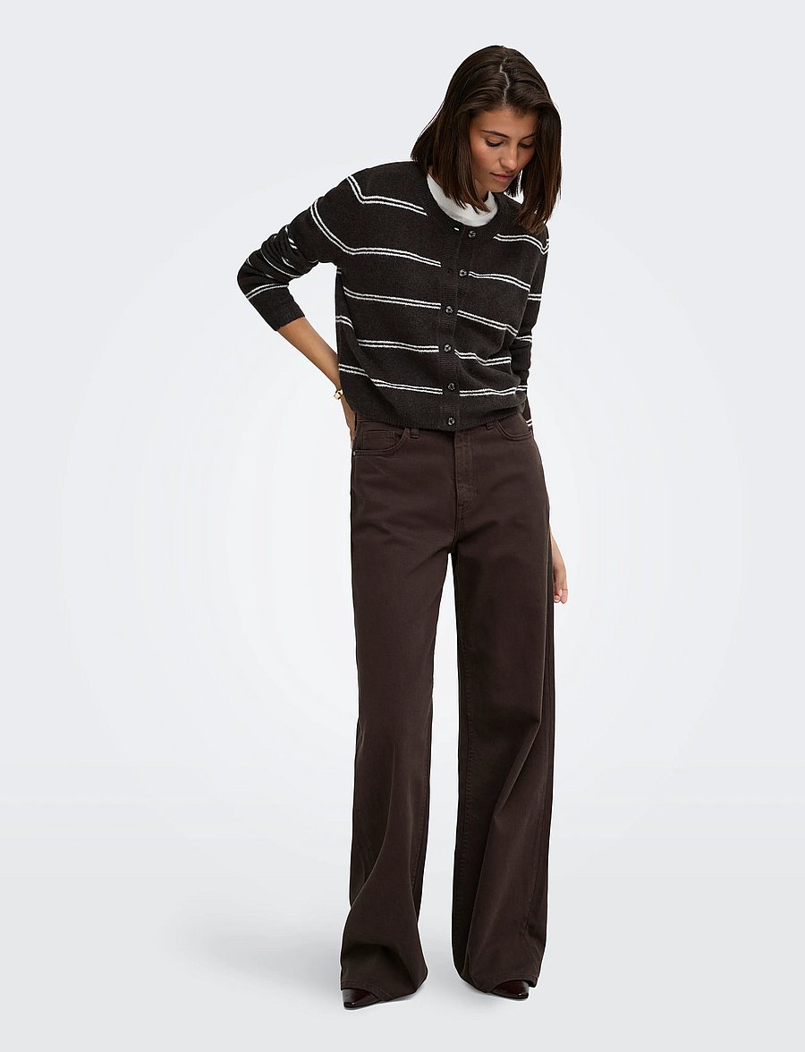 JDY - JDYCHLOE L/S CARDIGAN KNT NOOS - cardigans - chocolate torte - 4