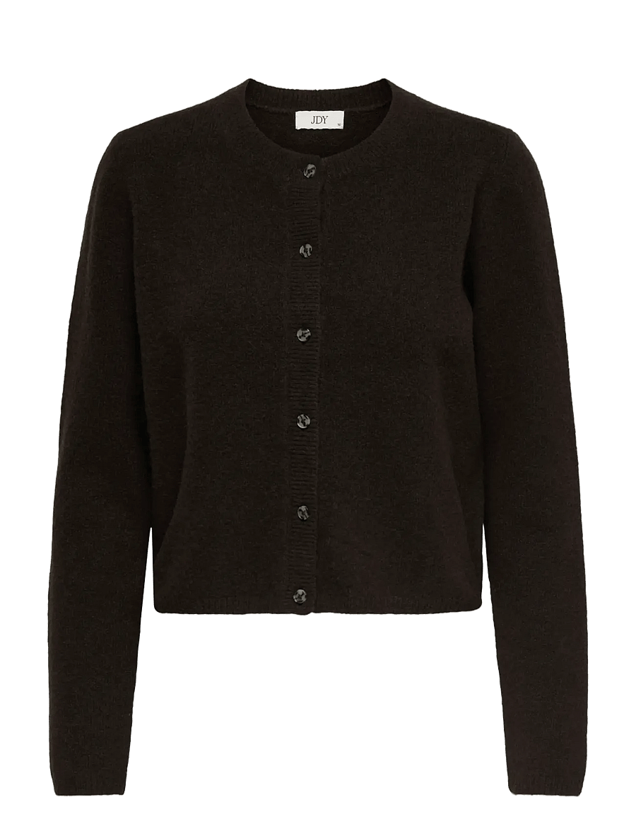 JDY - JDYCHLOE L/S CARDIGAN KNT NOOS - strickjacken - chocolate torte - 1