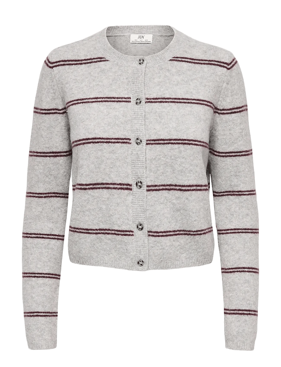 JDY - JDYCHLOE L/S CARDIGAN KNT NOOS - cardigans - light grey melange - 1