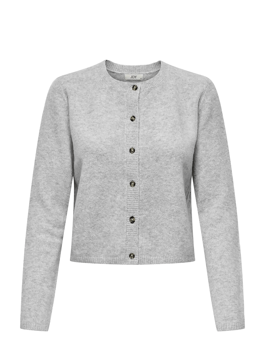 JDY - JDYCHLOE L/S CARDIGAN KNT NOOS - strickjacken - light grey melange - 1