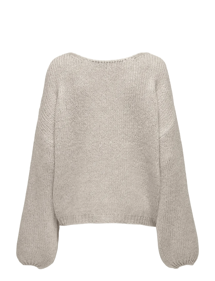 JDY - JDYDINEA L/S REVERSIBLE PULLOV. KNT NOOS - striktrøjer - chateau gray - 2