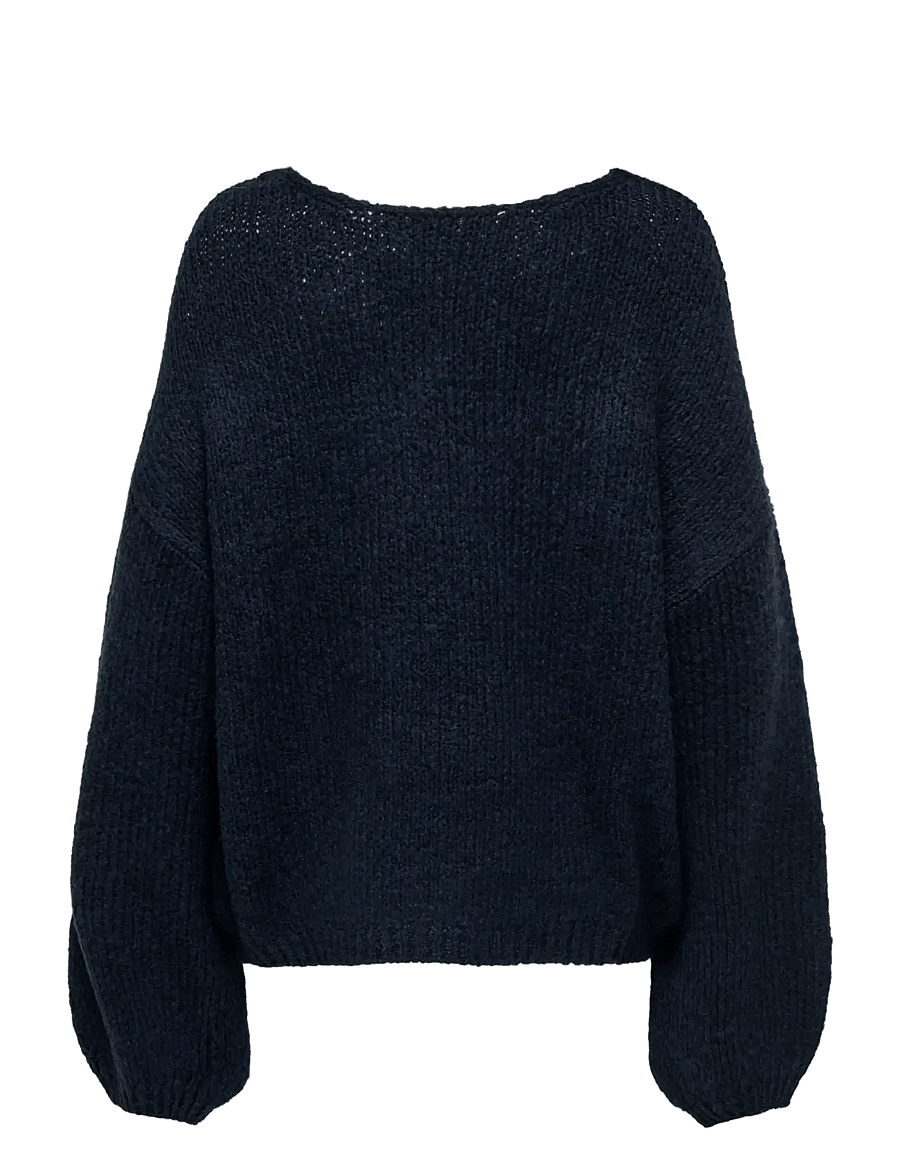 JDY - JDYDINEA L/S REVERSIBLE PULLOV. KNT NOOS - striktrøjer - total eclipse - 2
