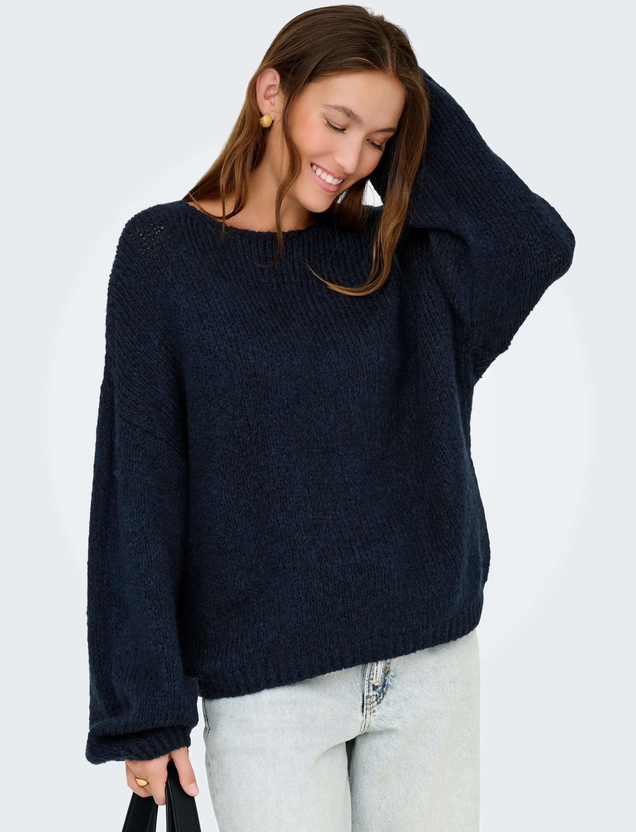 JDY - JDYDINEA L/S REVERSIBLE PULLOV. KNT NOOS - total eclipse - 4