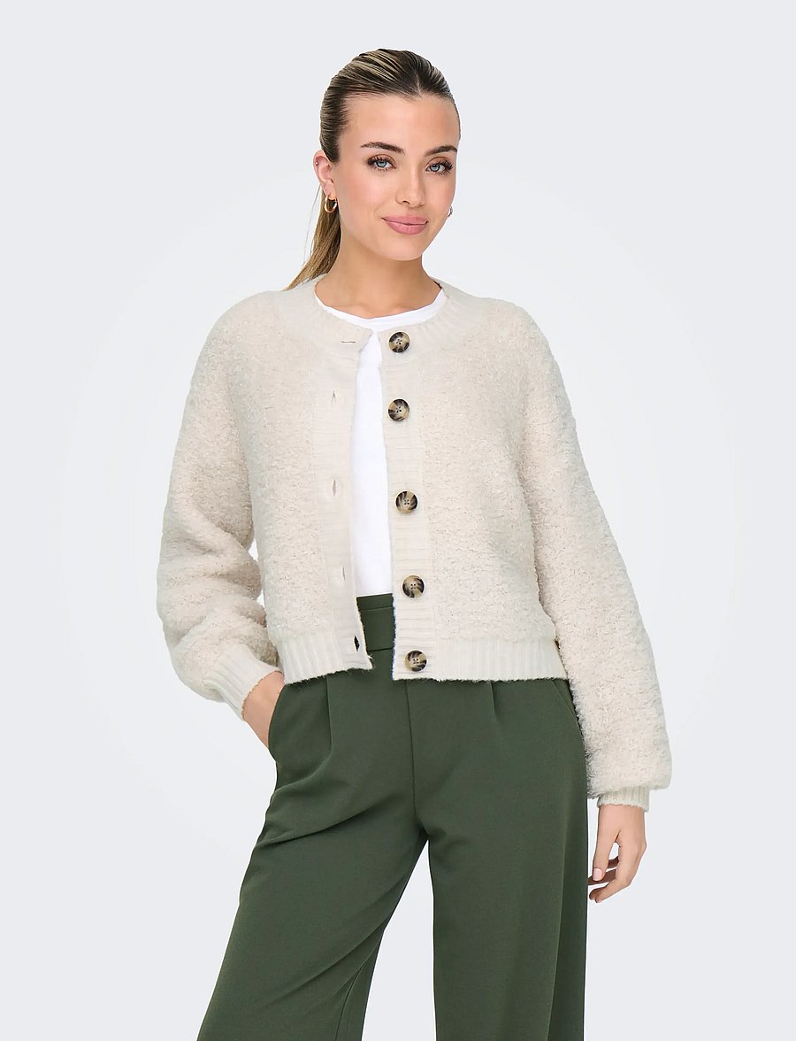 JDY - JDYEIRA LIFE L/S ONECK CARDIGAN KNT NOOS - birch - 0
