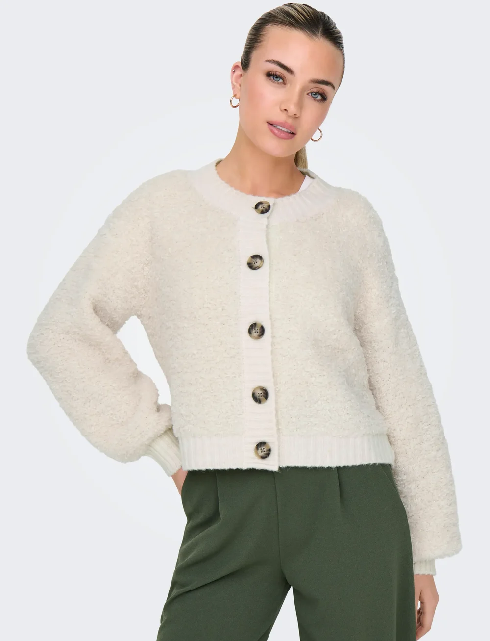 JDY - JDYEIRA LIFE L/S ONECK CARDIGAN KNT NOOS - cardigans - birch - 4