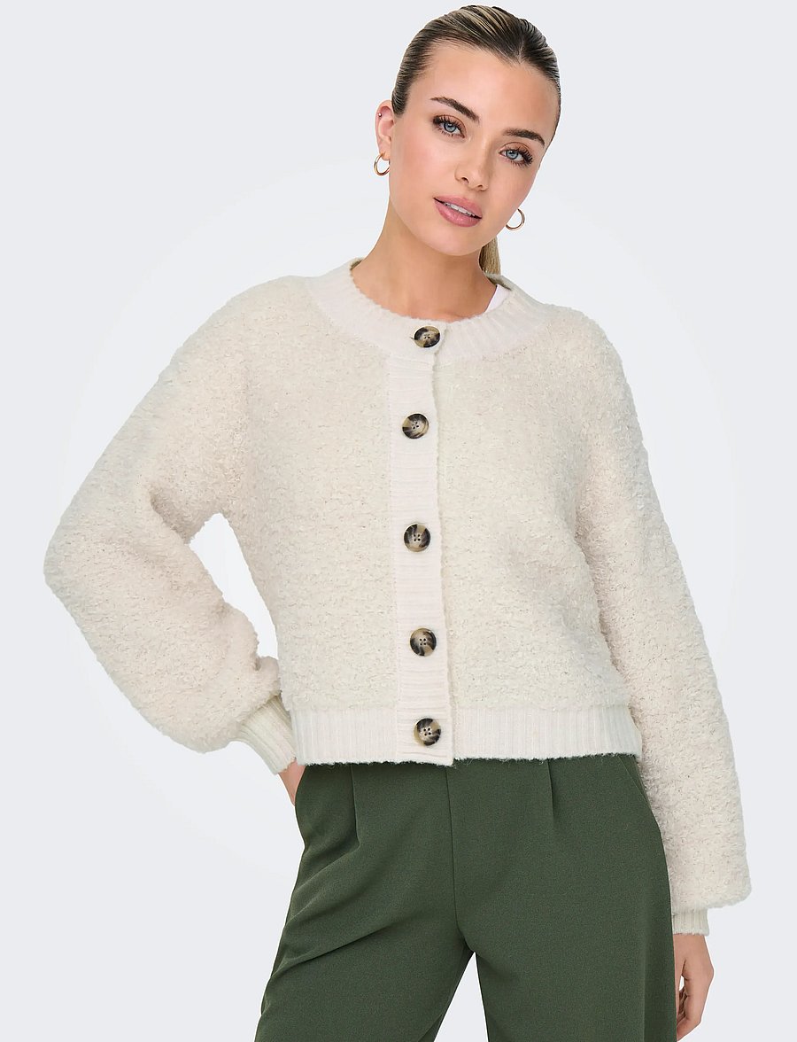 JDY - JDYEIRA LIFE L/S ONECK CARDIGAN KNT NOOS - birch - 4